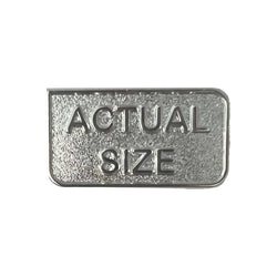 Actual Size Pin