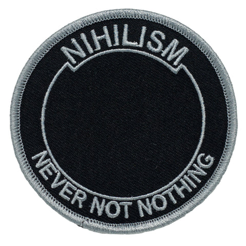 Nihilistic Embroidery Patch Breaking News i Don't Care Newspaper