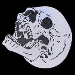 XL Reflective Skull Back Patch