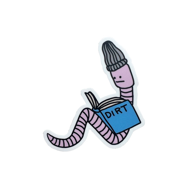 Book Worm Sticker