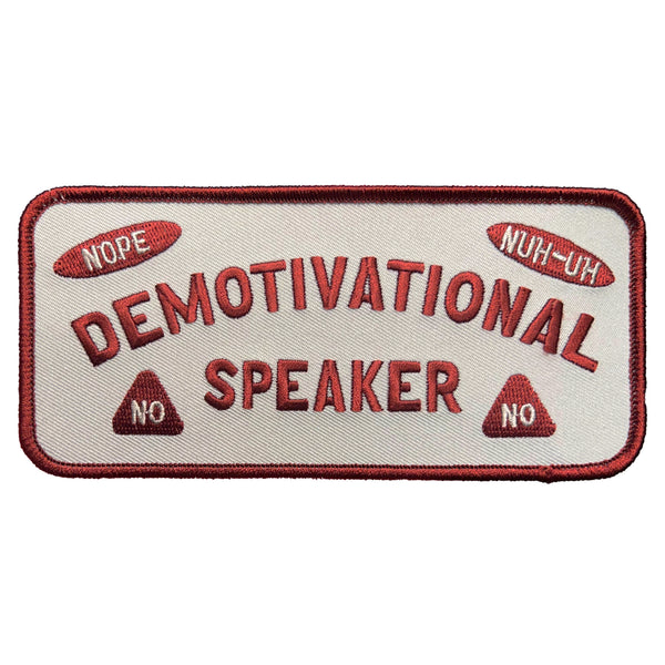 Demotivational Speaker Patch