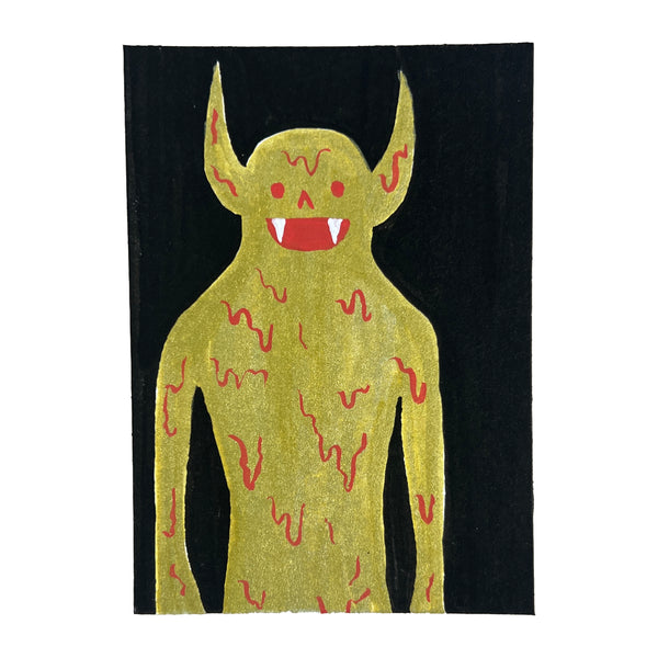 Original Mini Painting - Golden Pit Demon