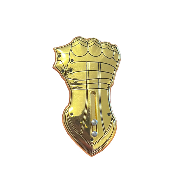 Moving Gold Gauntlet Pin