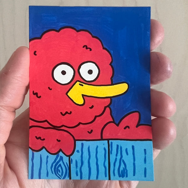 Original Mini Painting - Neighbour Bird