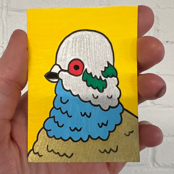 Original Mini Painting - Pigeon 1