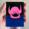 Original Mini Painting - Pit Demon (night swimming)