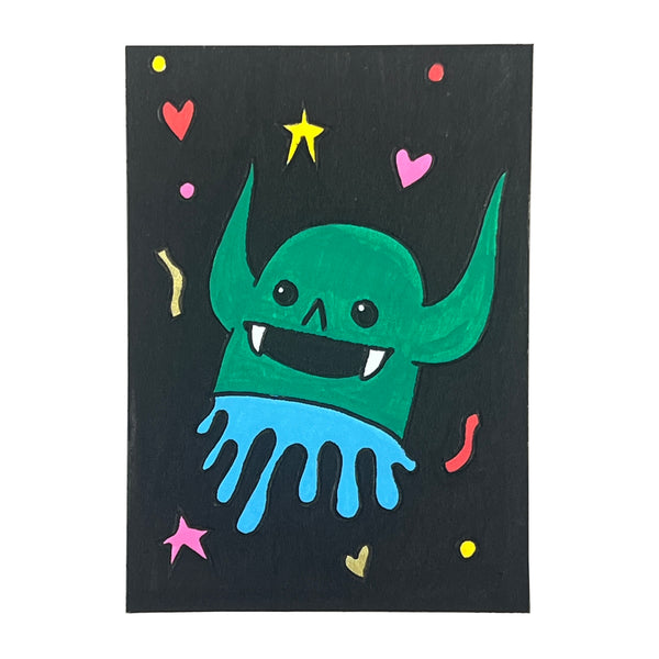 Original Mini Painting - Pit Demon (void celebration)