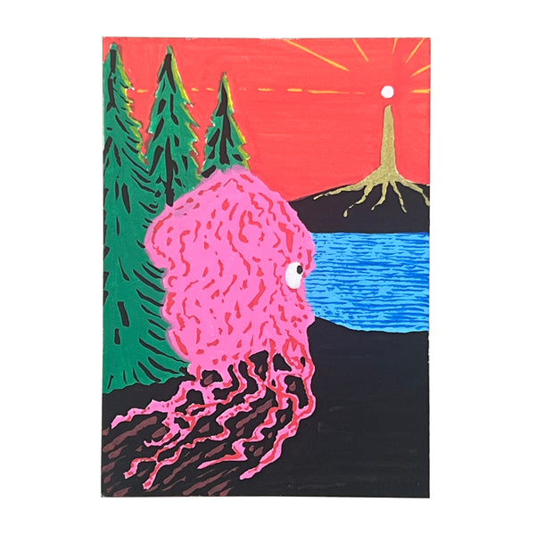 Original Mini Painting - Unspeakable Horror (Lakeside)