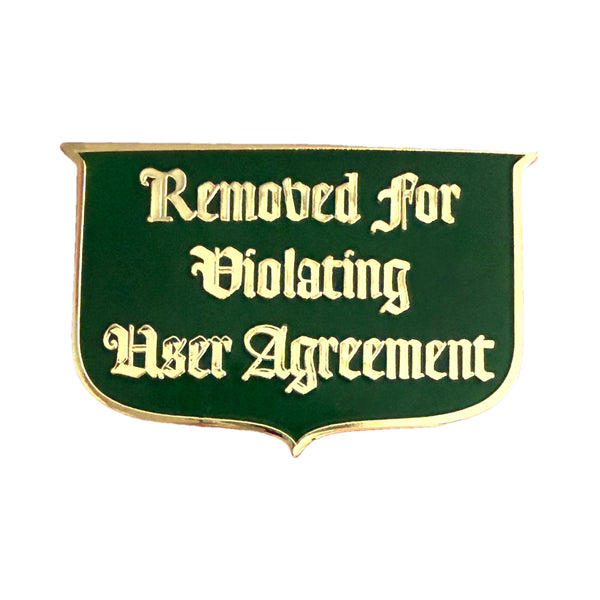User Agreement Pin