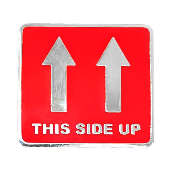 This Side Up Pin