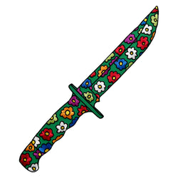 Floral Buck Knife XL Patch