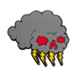 Cloud Skull Pin