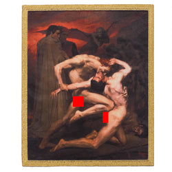 Dante and Virgil in Hell Back Patch