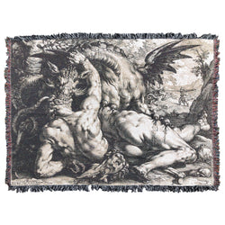 The Dragon devouring the companions of Cadmus XL Blanket