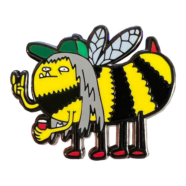 Hardly Working' Bee Pin