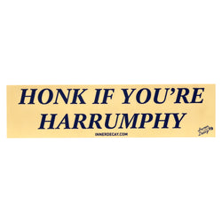 Harrumphy Bumper Sticker