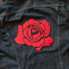 Red Rose Back Patch