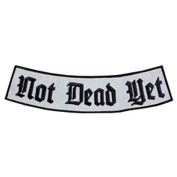 Not Dead Yet Black Reflective XL Bottom Rocker