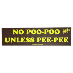 Poo-poo pee-pee Bumper Sticker