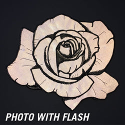 Reflective Rose Back Patch