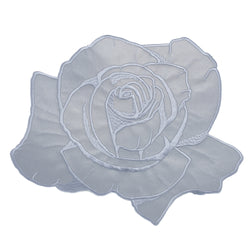 Reflective Rose Back Patch