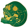 XL Green Laughing Skull Back Patch