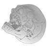 XL Reflective Skull Back Patch