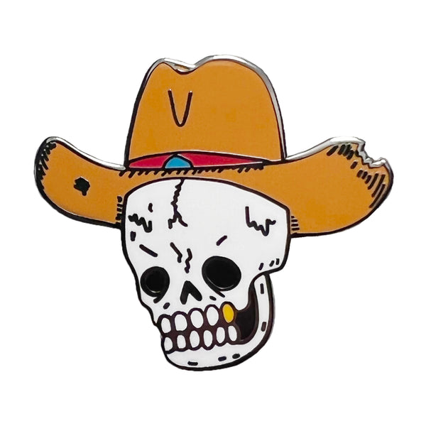 Cowboy Skull Pin