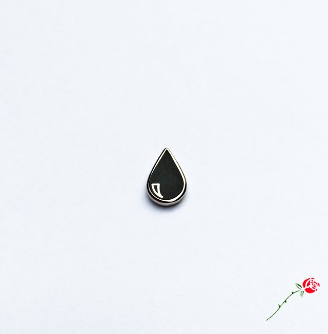 Black Teardrop Pin – Inner Decay